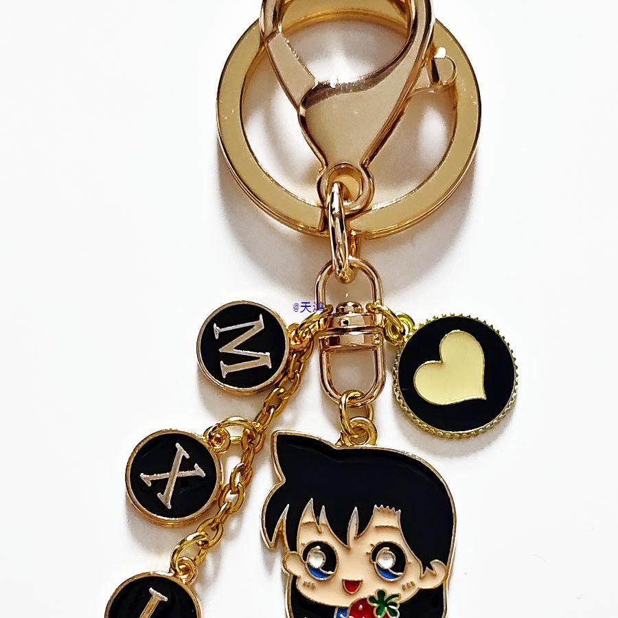 Conan Kid Anime Keychain Pendant - Handmade Cartoon Bag Accessory