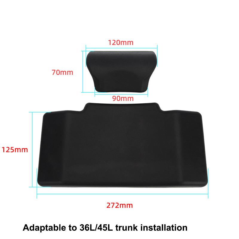 

1 Set Relieve Fatigue Tail Box Passenger Back Pad Wear Resistant Motorcycle Top Box Backrest For 28L/36L/45L/55L/65L/80L Top Box