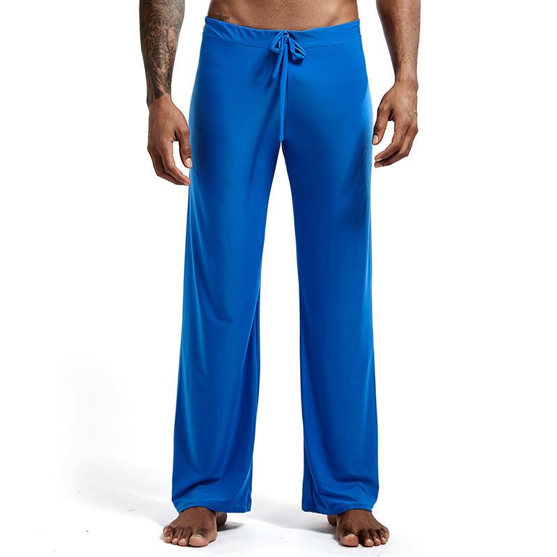 Pantaloni da Lounge da Uomo in Tessuto di Nylon con Coulisse in Vita per Abbigliamento Casuale da Casa