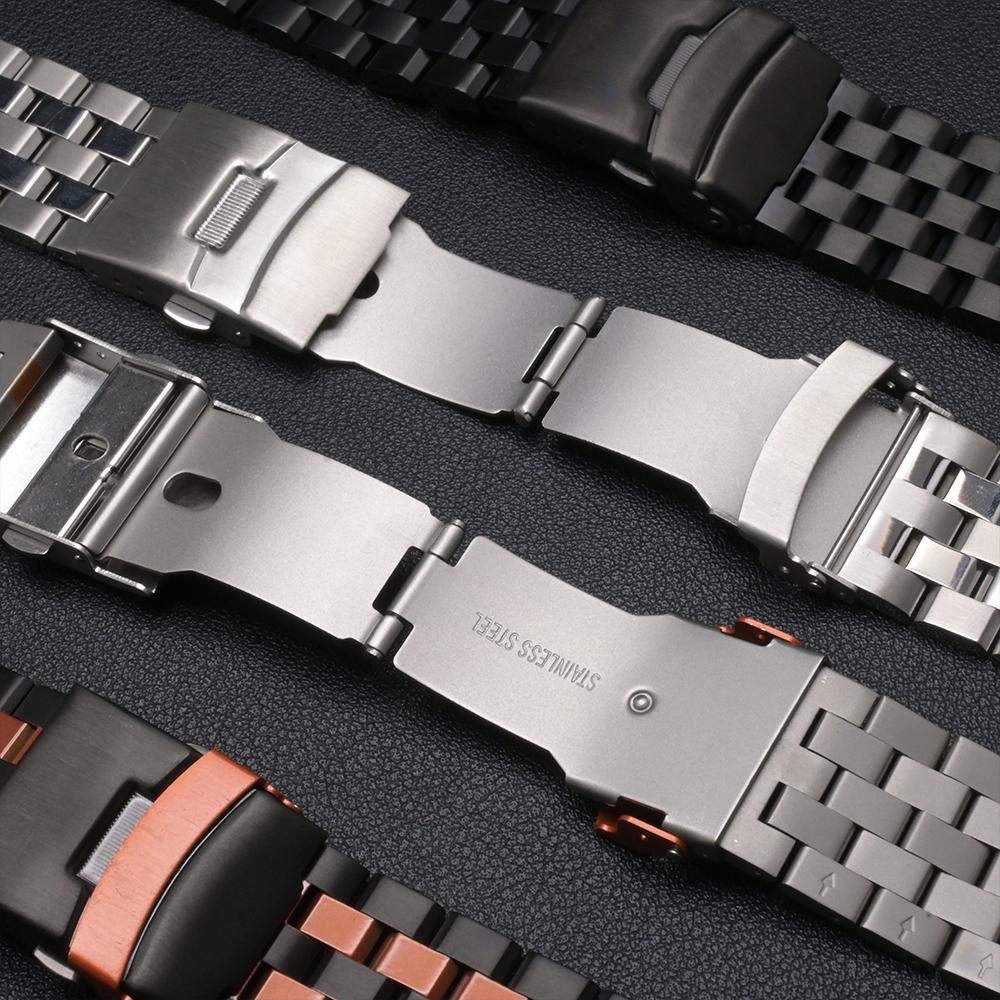 22mm Metal Band For Huawei Watch GT5 Pro 46mm 4 4Pro Stainless Steel Straps For Samsung Galaxy Gear S3 Amazfit Balance GTR 4 3 2