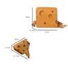 Women'S Triangle And Square Cheese Shaped Mini Pu Leather Bags Cute Earphone Lipstick Purses Handbags Crossbody Shoulder Bag