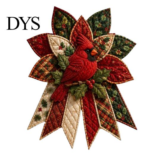 Kits de Couture pour Débutants Suspension de Porte de Noël Matelassée Festive Kit DIY, Arbre Persistant, Patchwork Rembourré 3D Projets d'Artisanat Ensemble Adultes Débutants, E