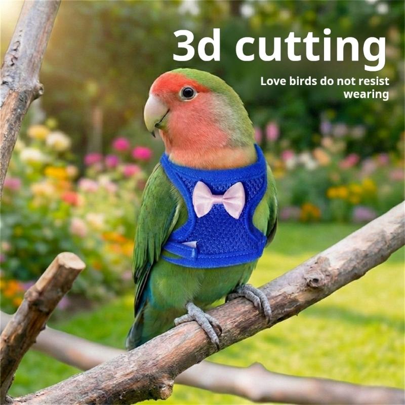 Net Bird Harness Vest and Leash For Small to Large Parrots Flight Suit Ensures Comfort And Security During Walking