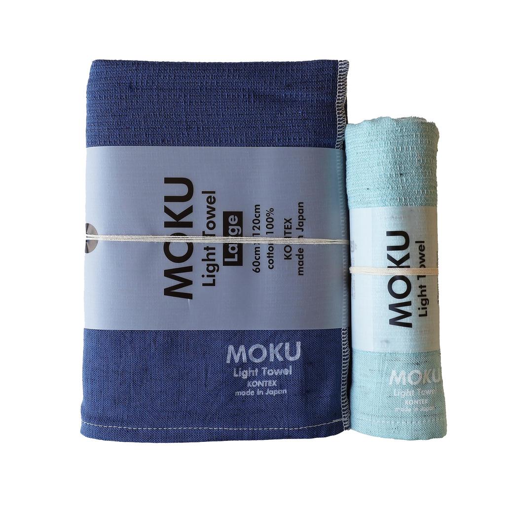 Contex MOKU Bath Towel Face Towel Set <59582-90> & (Navy & Aqua)
