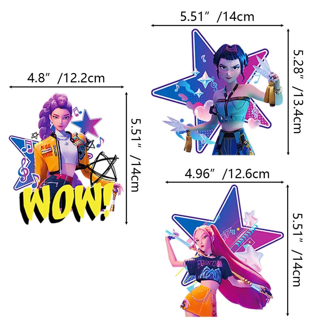 KPop Cacciatori di Demoni Tema Festa di Compleanno Stendardo Palloncino Carino Rumi Mira Zoey Palloncini di Compleanno Topper per Torta Sfondo Decorazione Giocattolo per Festa