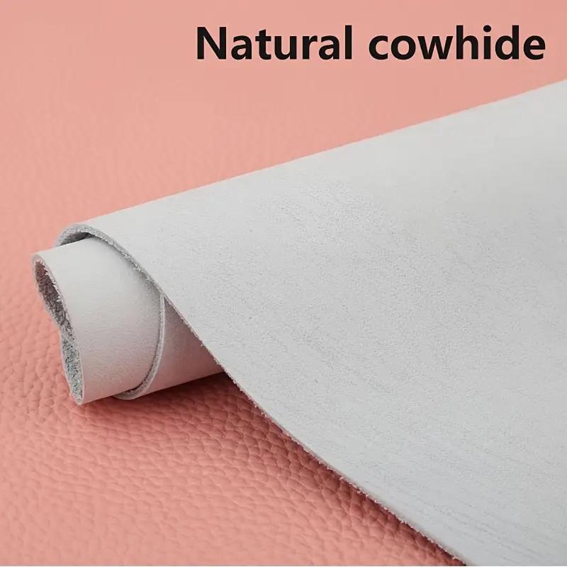 Genuine leather, original leather, no dyeing, no coating, top layer, pure cowhide, 1.5mm soft cowhide, handmade leather, water a 15x20cm слоновая кость