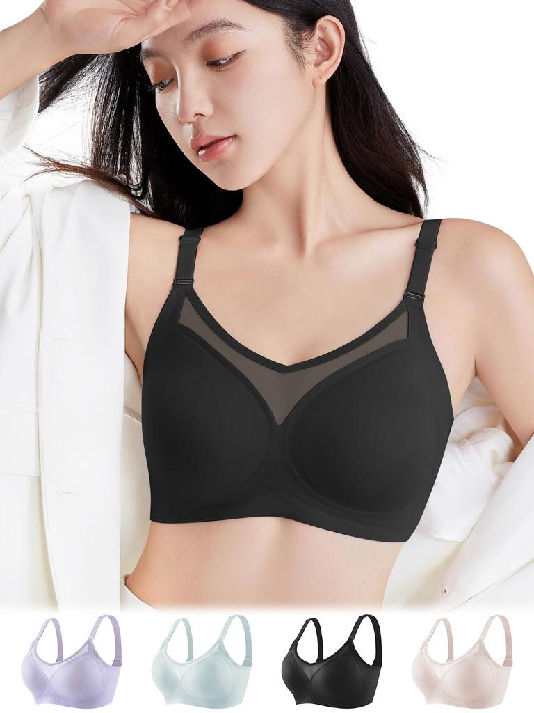 seamless bra by a sagging breast correction High side design neatly covers excess flesh on the sides and back Good breathability No tightness Makes