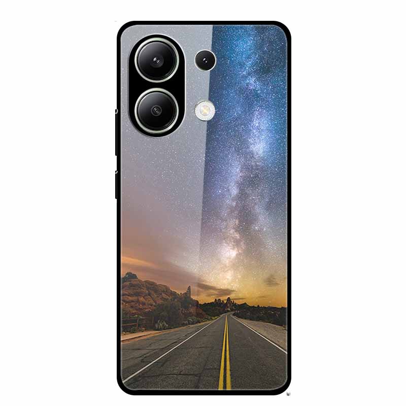 For Xiaomi Redmi Note 13 Pro 4G 6.67"Tempered Glass Cases Silicone Bumper Hard Back Covers for Redmi Note13 4G 6.67" Phone Cases