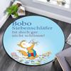 Bobo Siebenschläfer pattern round rug,Carpet Rug for Living Room Bedroom Playroom ,Non-slip Floor Mat,Holiday Gifts and Birthday Gifts.