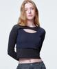 2113 STUDIO Cross Cut Long Sleeve Dark Gray