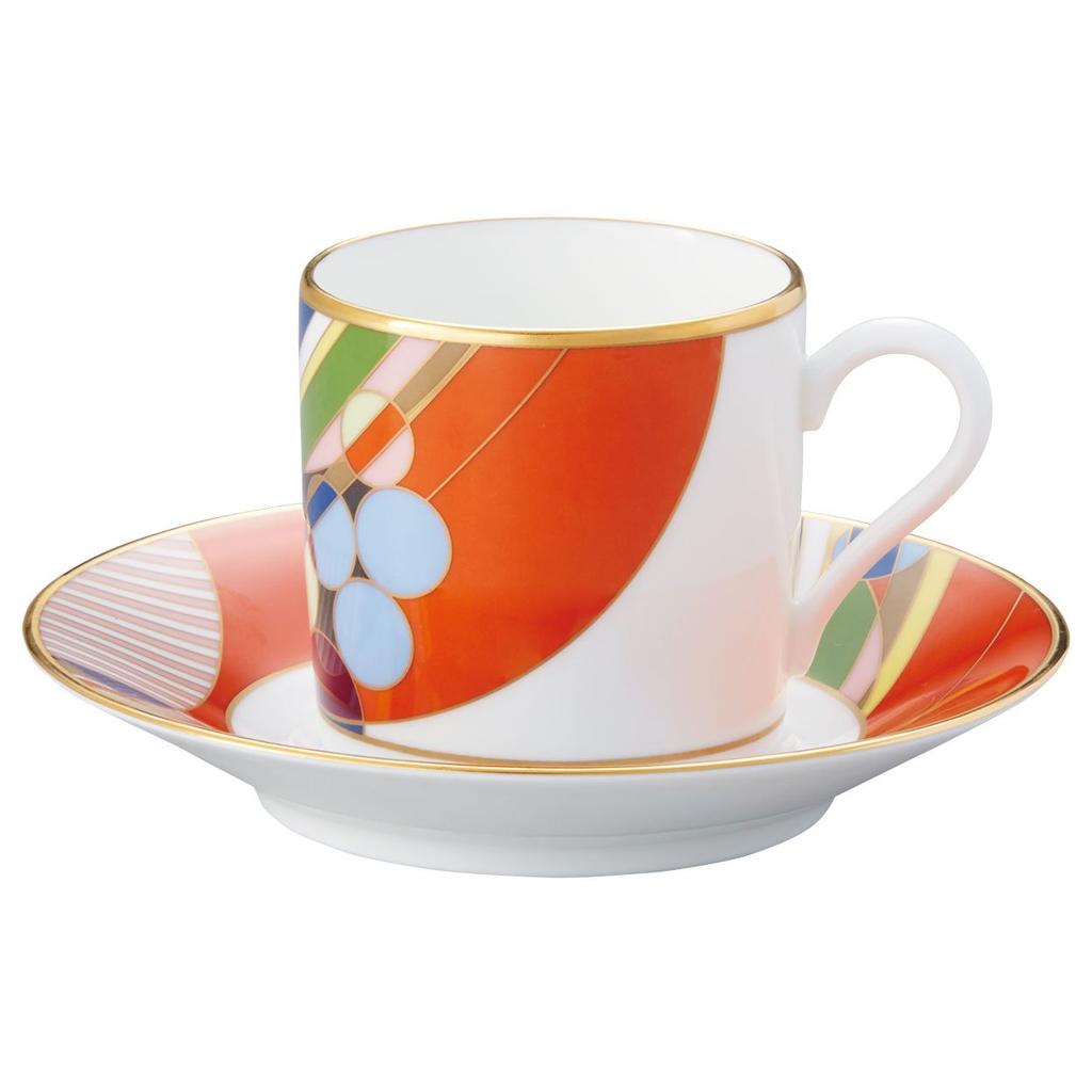 Noritake Coffee Cup & Saucer, 125cc, Frank Lloyd Wright March Balloons, Bone China, WT59881/4947