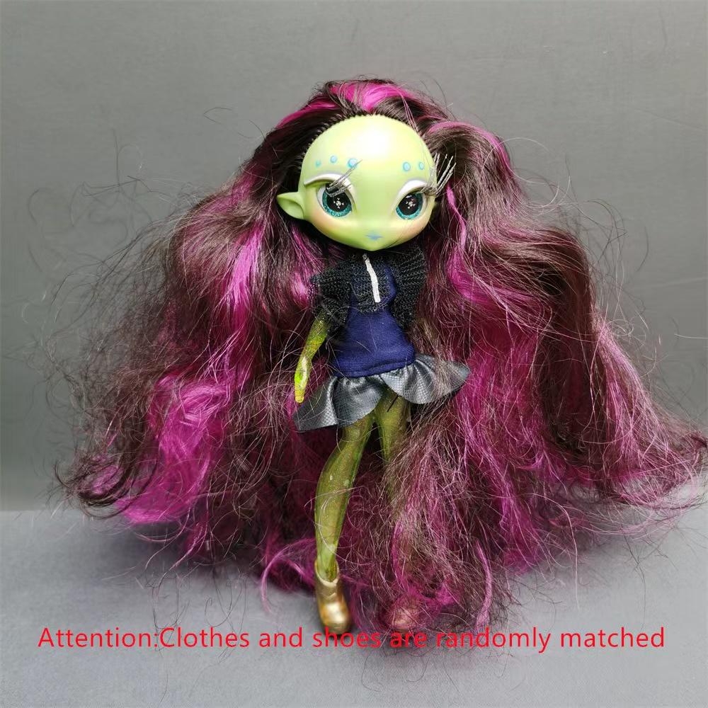 Originale Innovation Una Gedicht Monsterpuppe Spielzeug Mädchen Geburtstagsgeschenk Novi Stern Puppe lange Haare 20 cm Puppe mit Kleidung DIY Spielzeug