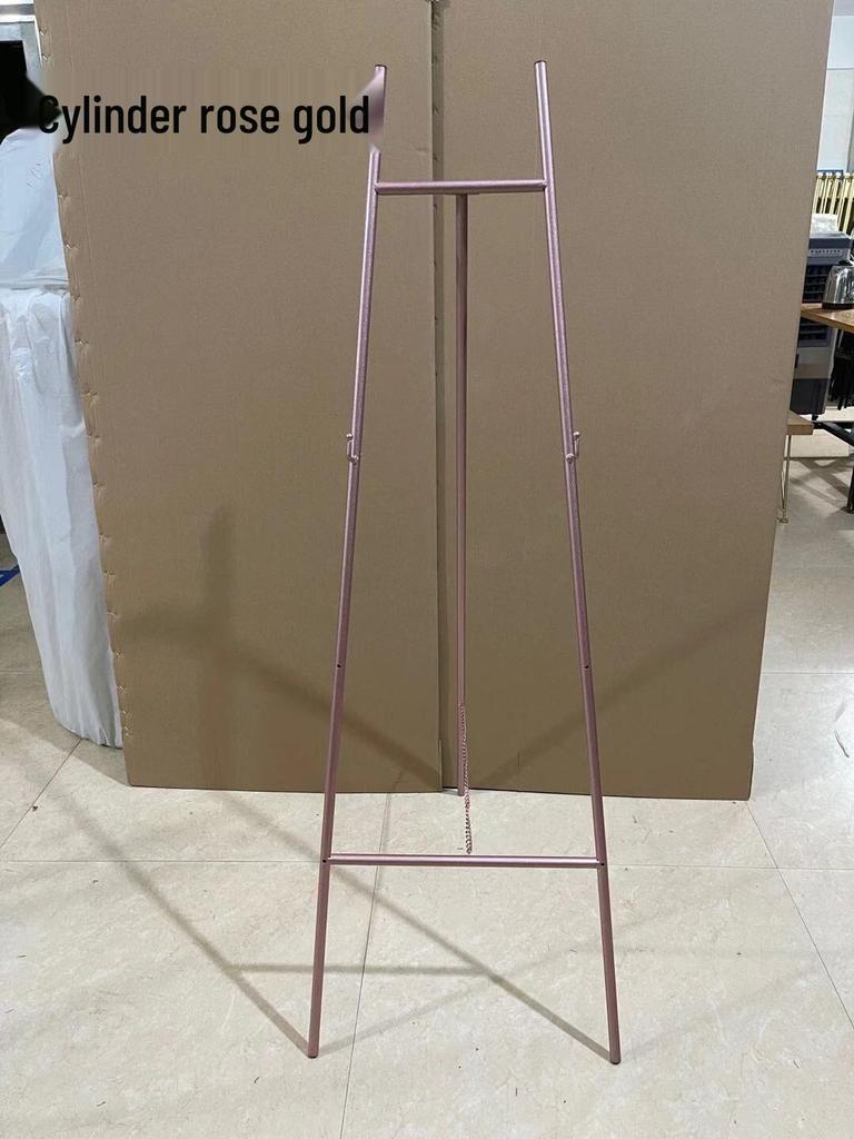 Gold Wedding Iron Easel: Photo Frame & Welcome Sign Display Stand for Nordic Oil Paintings