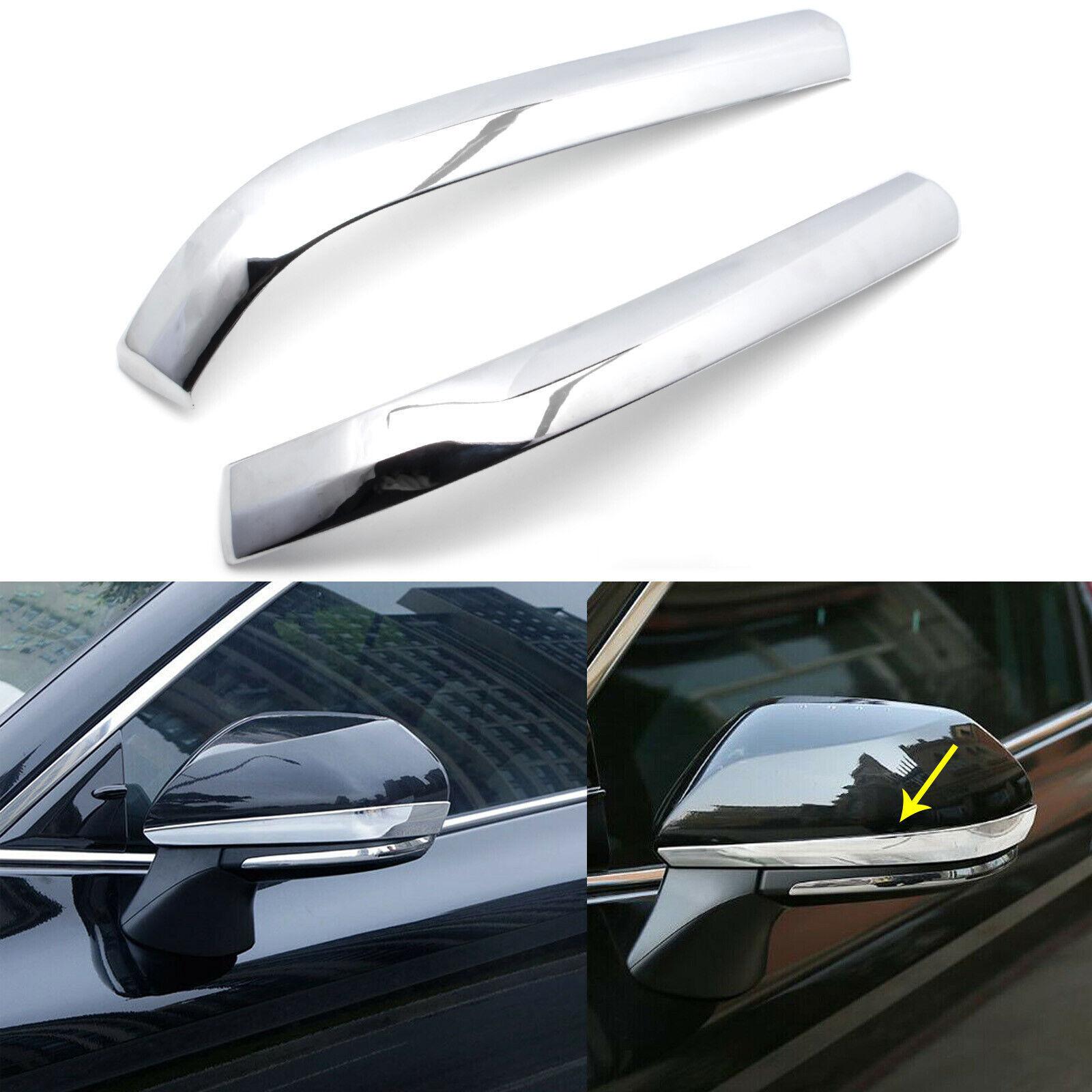 2pcs Mirror Rear View Strip Panel Decor Cover Trim For Camry 2018 -2024