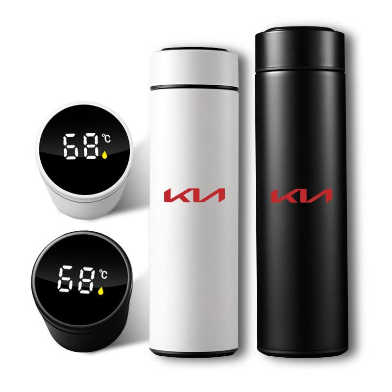 500ml Chytrý LED displej teploty Auto Přenosný termoska Auto styling Pro KIA Ceed Rio Sportage R K2 K3 K4 K5 K6 Soul Opeima Ceed Sorento Cerato