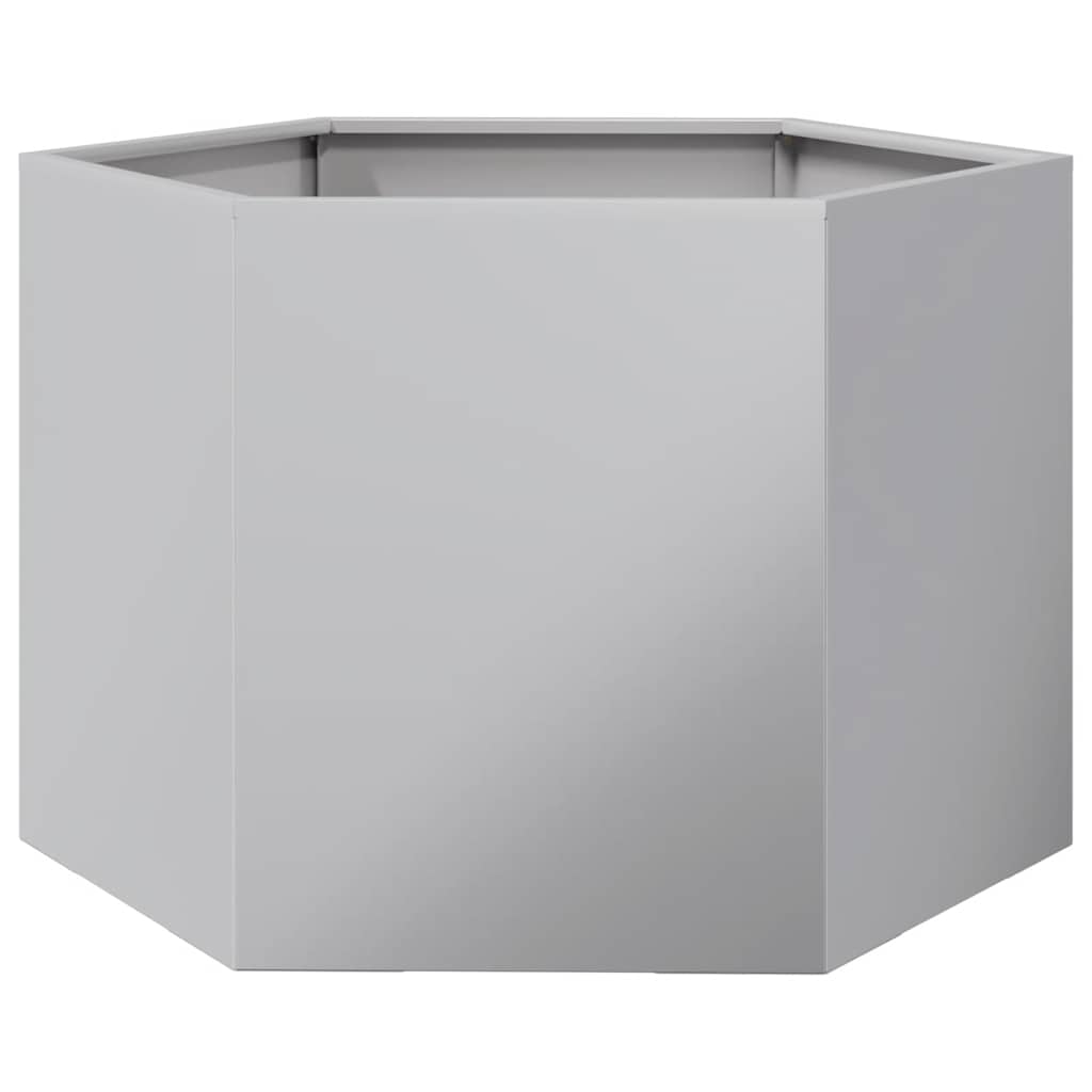 Vidaxl Garden Planter, Hexagonal, 69X60X45 Cm, Galvanized Steel