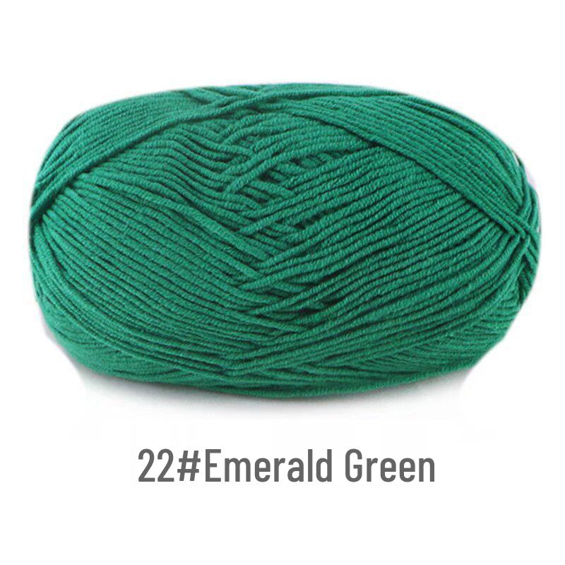 Su He 4-Strand Milk Cotton Combed Yarn for Hand-Knitting Baby Sweaters