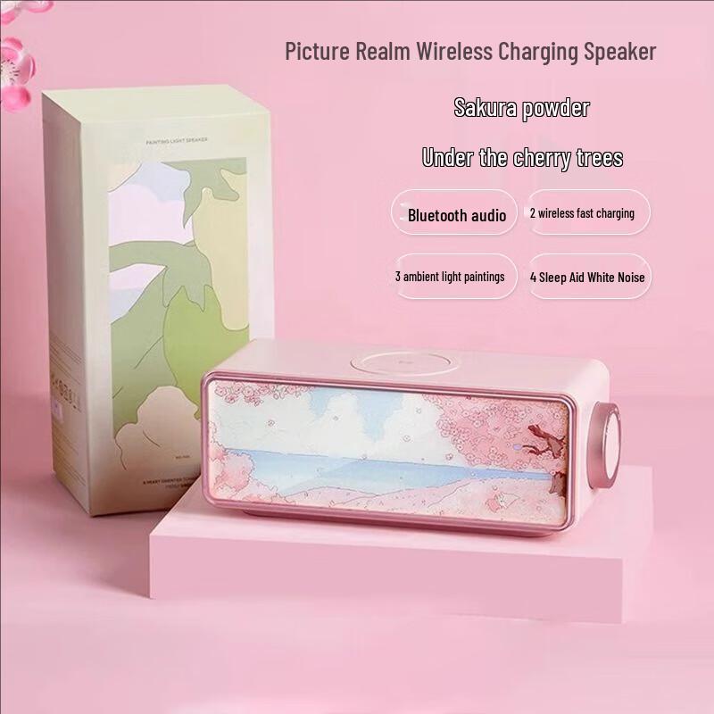 

Ambient Bluetooth Speaker with Wireless Charger & Night Light