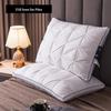 Pure Color Pillow - White Medium-Low Support Pillow for Dorms & Couples
