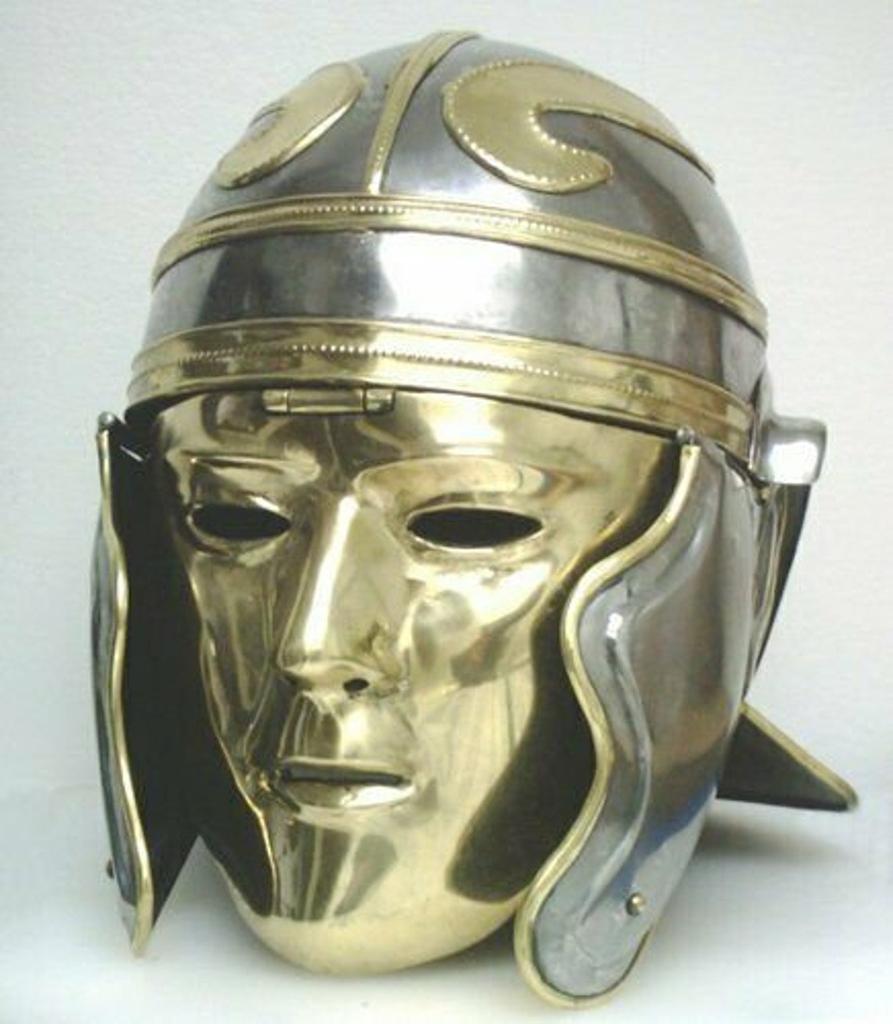 Larp Maske, Römische Kampfmaske, Historisches Cosplay, Antike Maske, Gesichtsmaske, Kostüm, Larp, Maske für Maskerade, Larp Rüstung, Maske für Männer