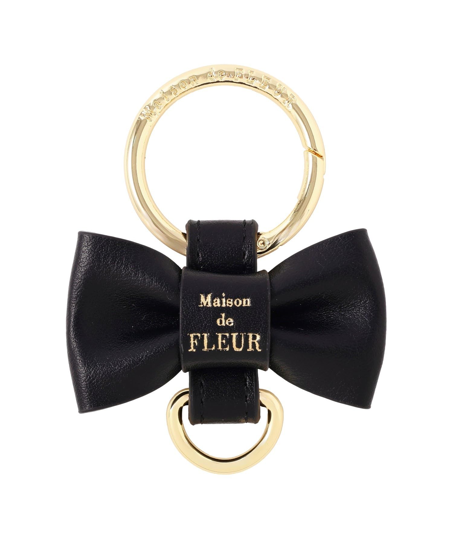 Maison de FLEUR Ribbon Size Other 08001389100 Keyring, Black, F, Accessories, чёрный