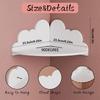 Corner Display Shelf 3 Pieces Cloud Wall Bookshelf Wooden Corner Rack Display Shelves for Home Decor Books Toys Bedroom Baby