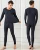 Men's and Women's Pure Cotton Long Johns Set: Warm Autumn Base Layer Knitwear for All Ages - Lightweight and Comfortable.