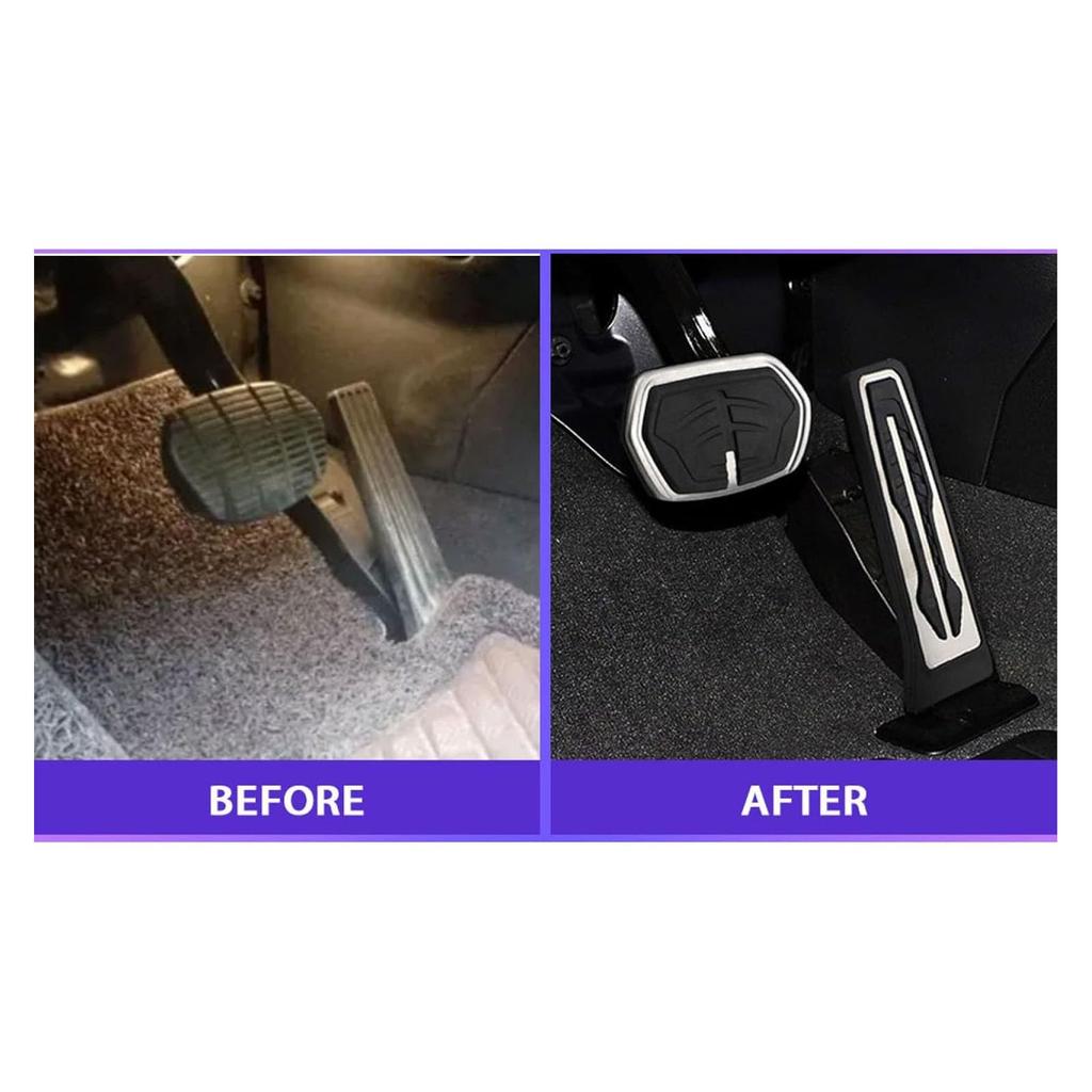Footrest Gas Brake Pedal Cover Set Rubber Accelerator Brake Pedal Cover for F20 F21 F40 E30 E36 E46 E90 E91 E92 E93 F31 G20 G21 Non-Slip