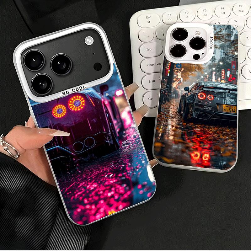 JDM Sports Car G-GTR Soft Phone Case for iPhone 15 16 17 Pro Max 17Air 16E 14 Plus 13 12 Mini Shockproof Cover Back Shell