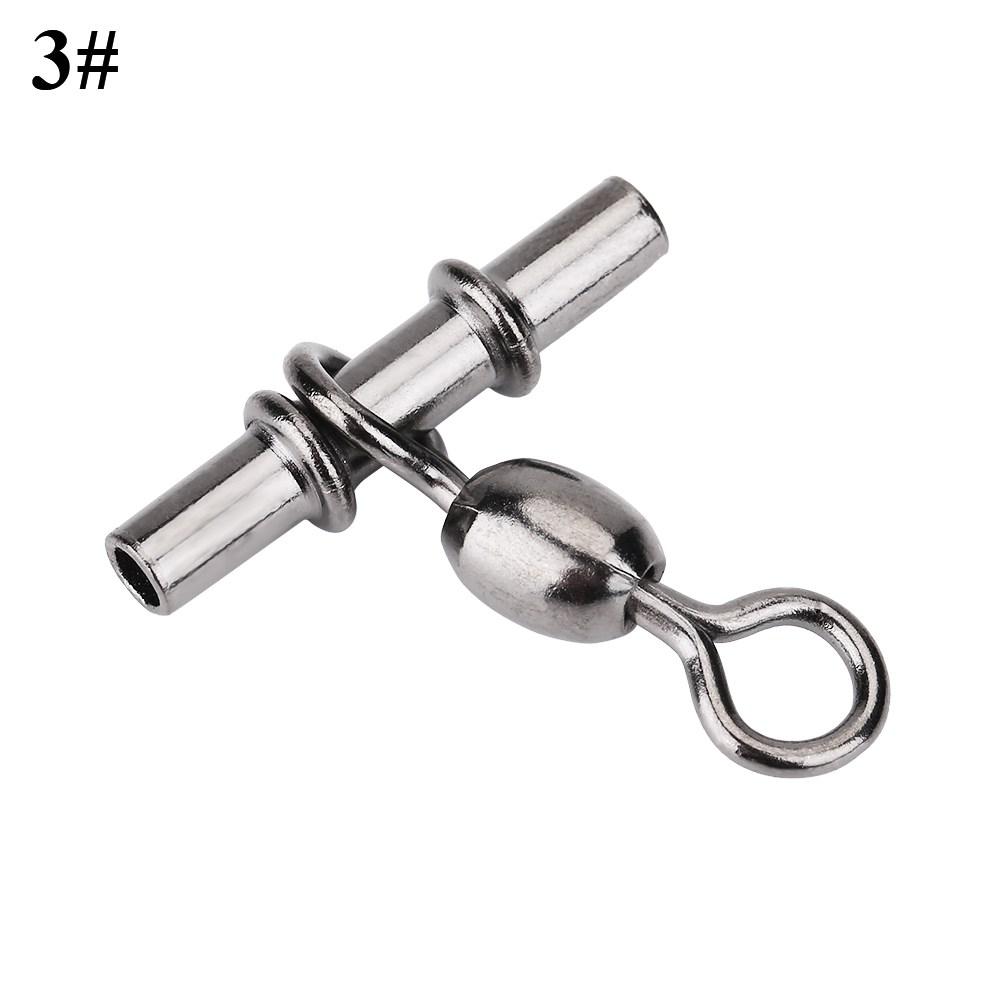 20 szt. zestaw Trwałe Krętliki Wędkarskie typu T z Linią Krzyżową Złącza Akcesoria (3 #)