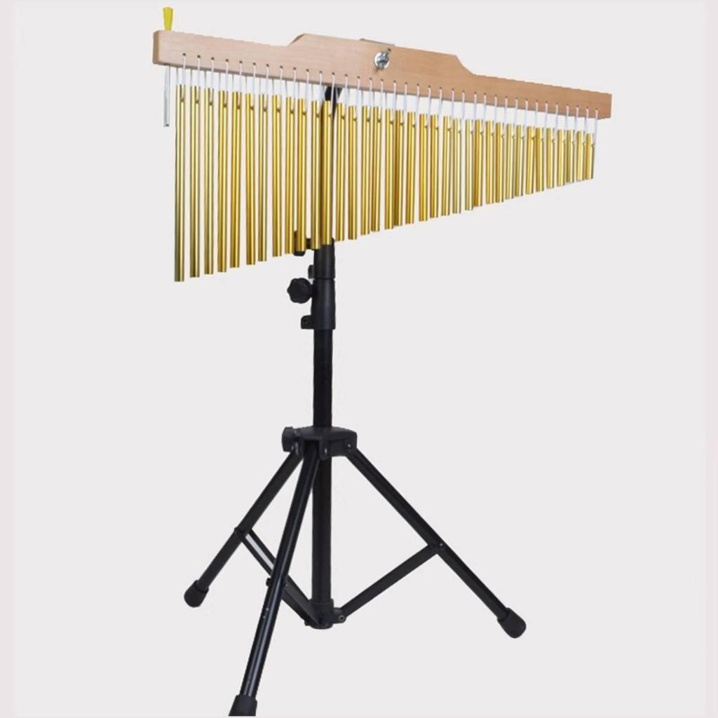 Floor Tripod Stand Detachable Wind Chime Stage Use Musical Equipment Black