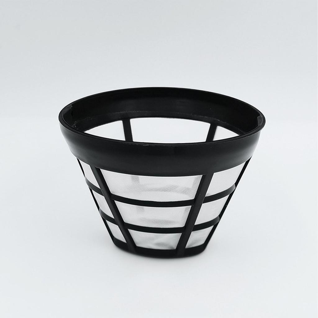 2PCS Reusable Coffee Filter Stainless Steel Nylon Effective Filtering Permanent Cone Coffee Maker