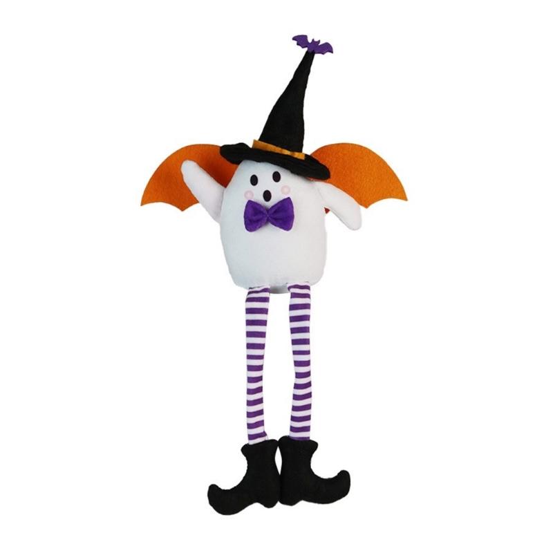 Enchanting Halloween Figurine Ornament Soft and Comfortable Long Legged Witch Hat Doll for Halloween Home Decoration