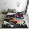 Rod Wave Good Money Cool Rapper Blanket Flannel Bedding Bootleg Throw Blankets Cozy Lightweight for Travel Bedspread