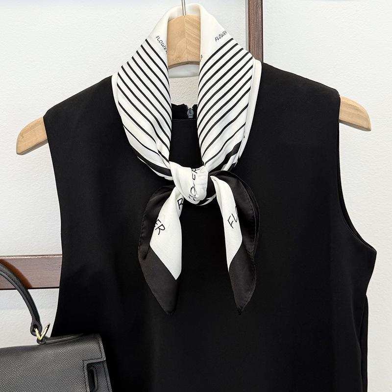 70 square scarves, new silk scarves, fashionable and versatile bags, tied hair scarves, headbands, neck protectors, scarves, shawls.