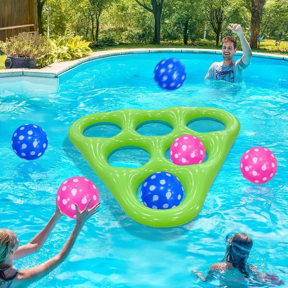 Hexagonal Shape Inflatable Ring Toss Toy Triangle Shape Water Games  Family Activities
