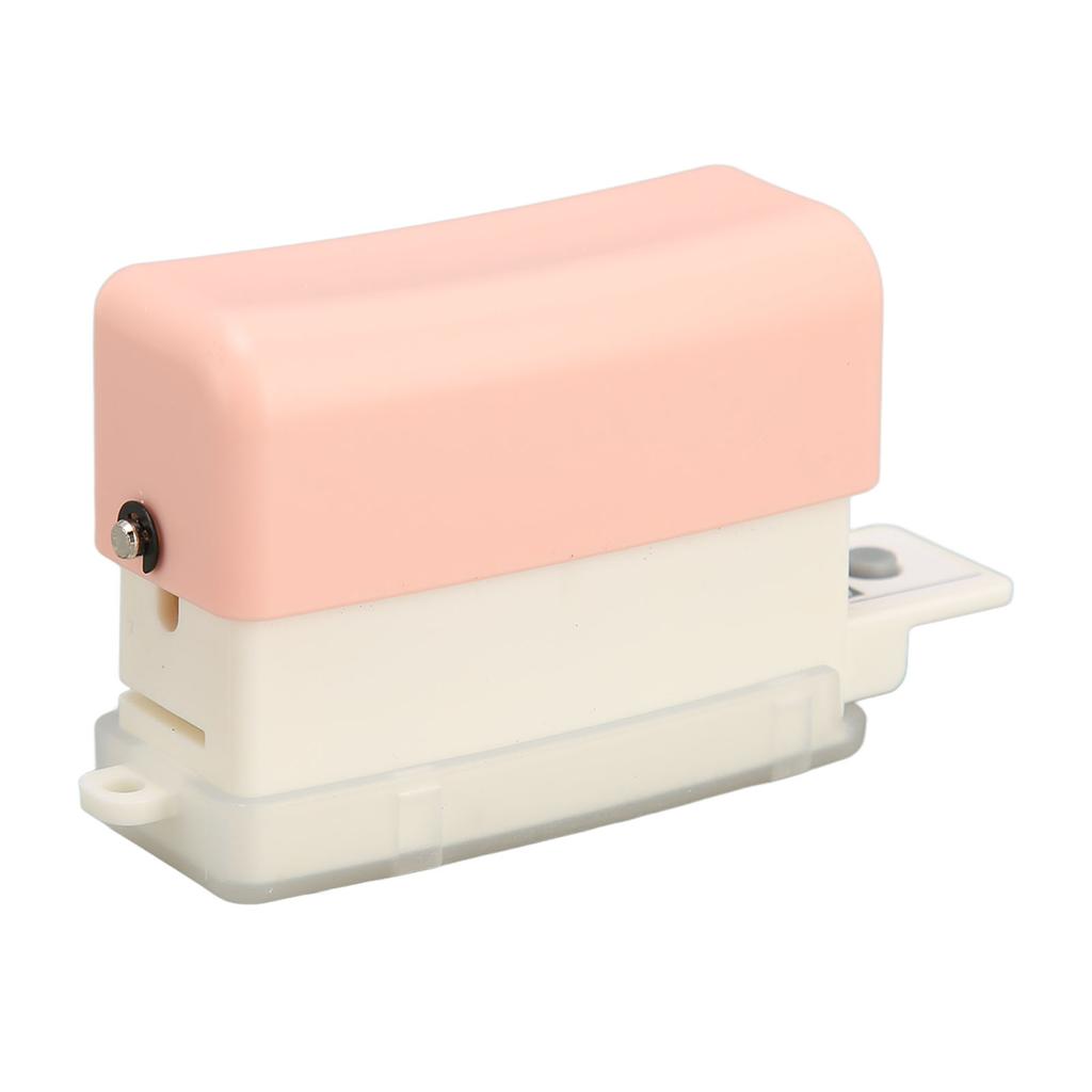 6 Hole Paper Puncher Portable Cute Style ABS Manual Operation 7mm Punching Depth Desktop Punch Puncher for Office Pink