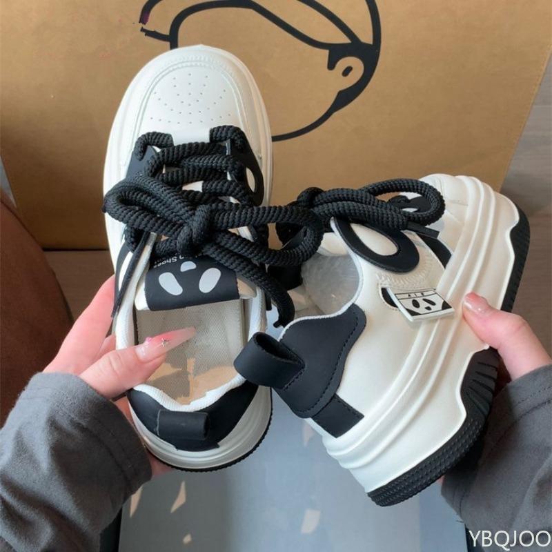 Women's Versatile Thick Soled New Spring Casual Sports Shoes Simple Comfortable Wear-resistant Breathable Women's Shoes