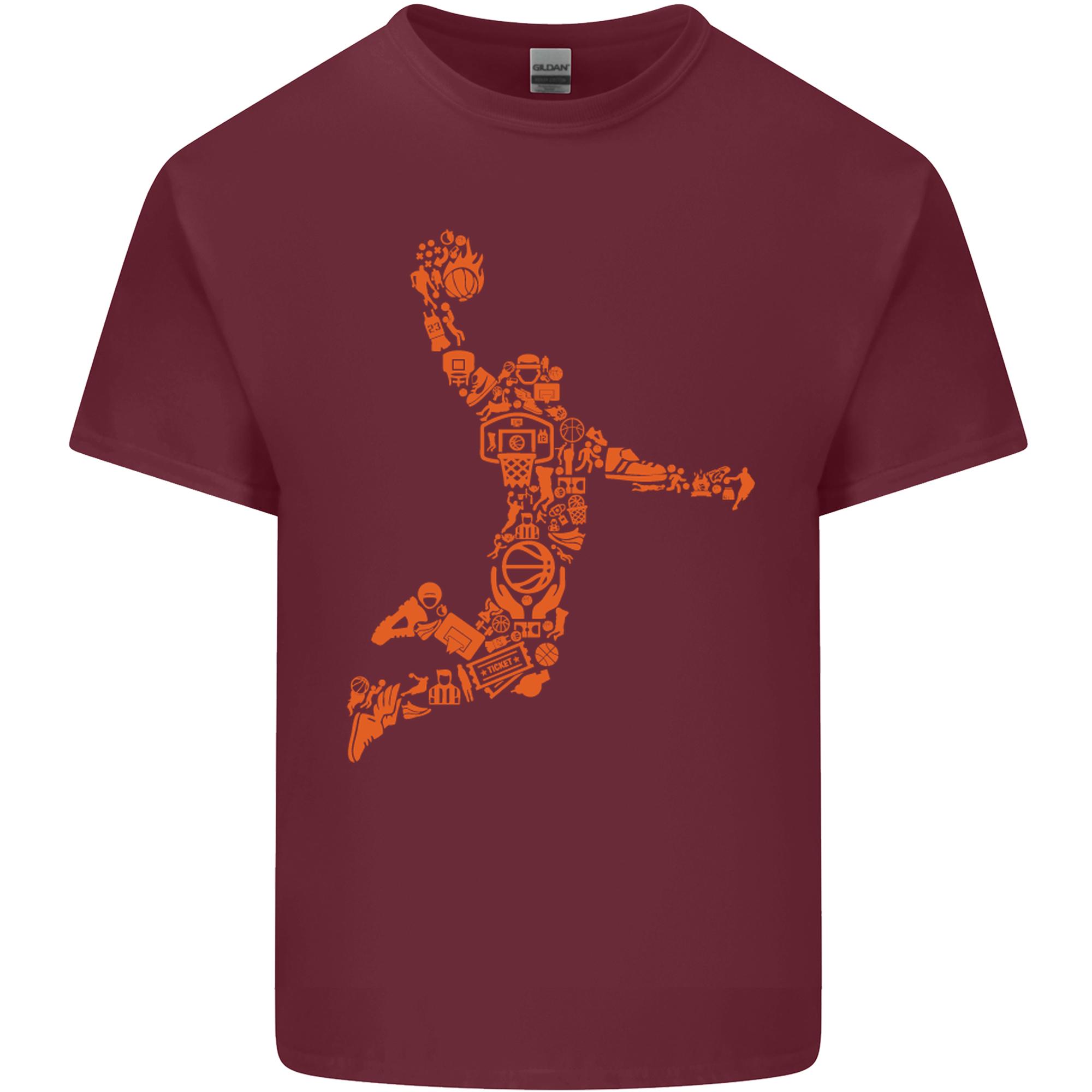 Basketball Word Art Unisexs Light Cotton TShirt S