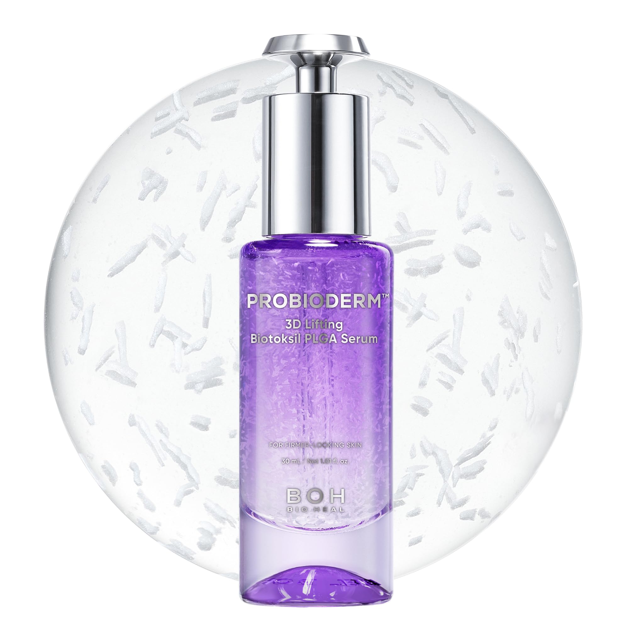 

BOH 3D Lifting Biotoxir PLGA Serum Treats Dry and Weightless Thread Serum with Hyaluronic and Korean Probioderm™ 30ml, Firms, Elasticities, Tightens,