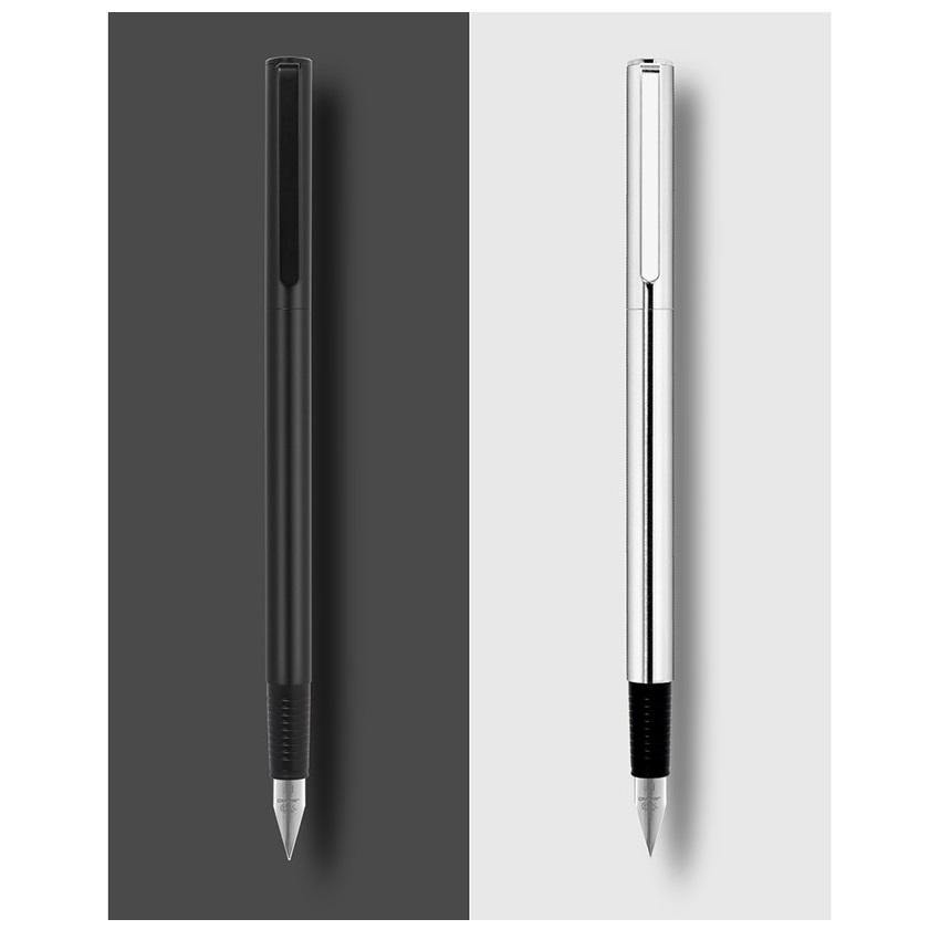 Jinhao 65 Fountain Pen Matte Black All Steel Barrel Extra Fine Nib Ink Pens for Writing Office School Calligraphy