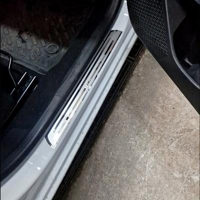 For Jaguar XE 2015 2016- Door Sill Kick Pedal Entry Guards Trim Chrome Threshold Scuff Plate Protectors Car Accessories