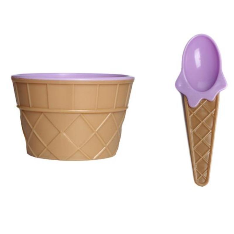 Criativo Fofo + Colher Tigela de Sorvete Verão Crianças Festa Infantil Sobremesa