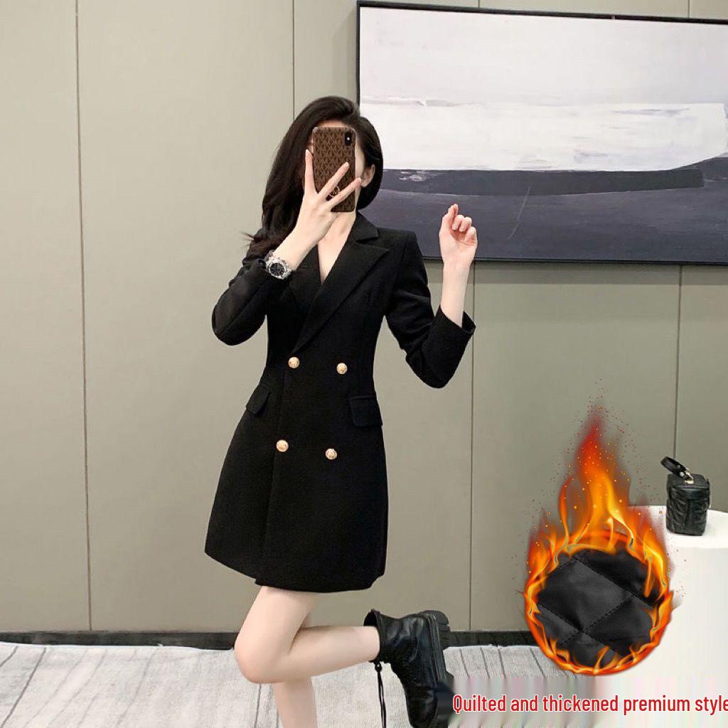 Korean-Style Women's Suit Jacket: 2025 Autumn/Winter Casual Elegant Design