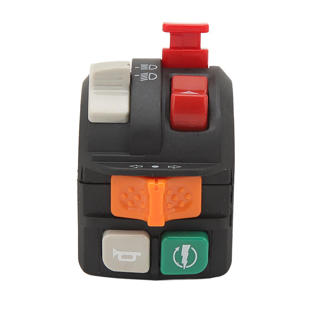 Motorcycle Handlebar Switch 7 8in 22mm 7 Function Motorcycle Headlight Horn Control Switch for ATV