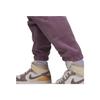 Jordan Flight Fleece Logo Print Mid-Rise Drawstring Cuffed Knit Joggers Men Bottoms Purple Red FD7532-508