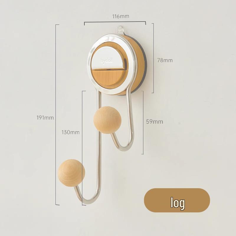 Strong Load-Bearing Suction Cup Wall Hook for No-Drill Bathroom & Door Hanging