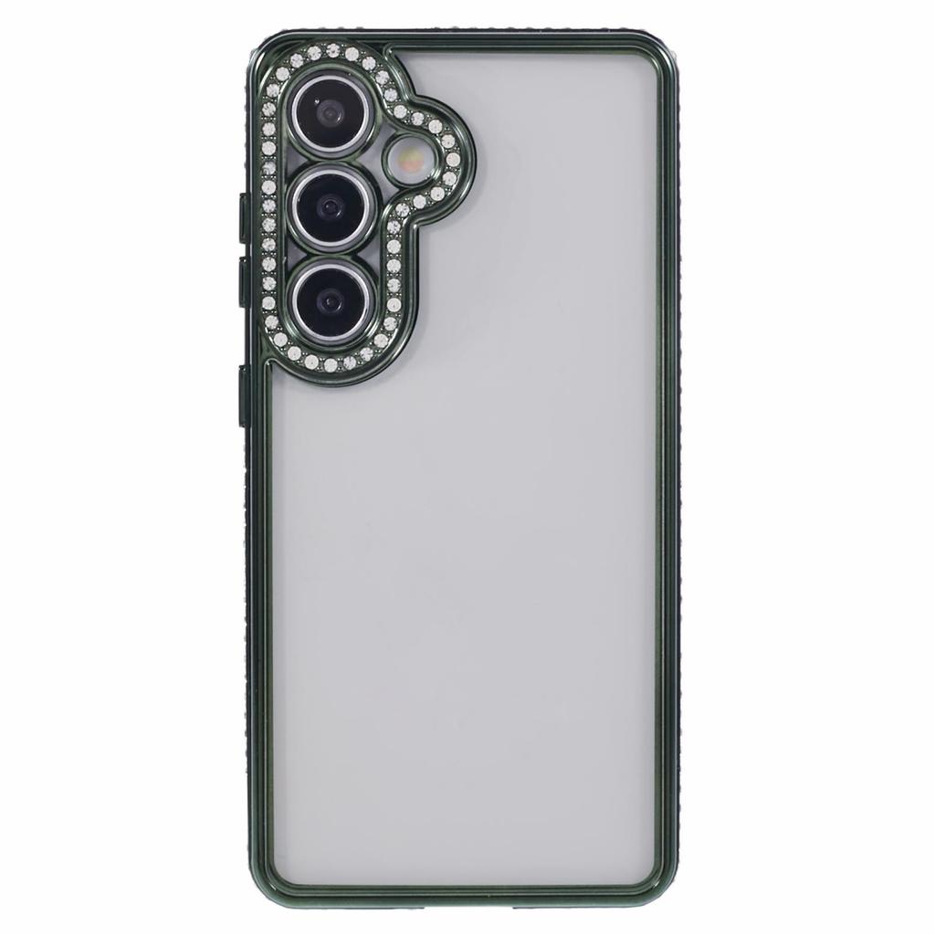 For Samsung Galaxy S24+ Case Soft TPU Phone Cover Bling Rhinestones Decor Phone Shell
