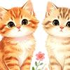 Spring Cat Window Cling Cartoon Cat Flowers Butterflies Window Sticker Reusable Static Glass Decal for Bathroom Kitchen Glass Doors