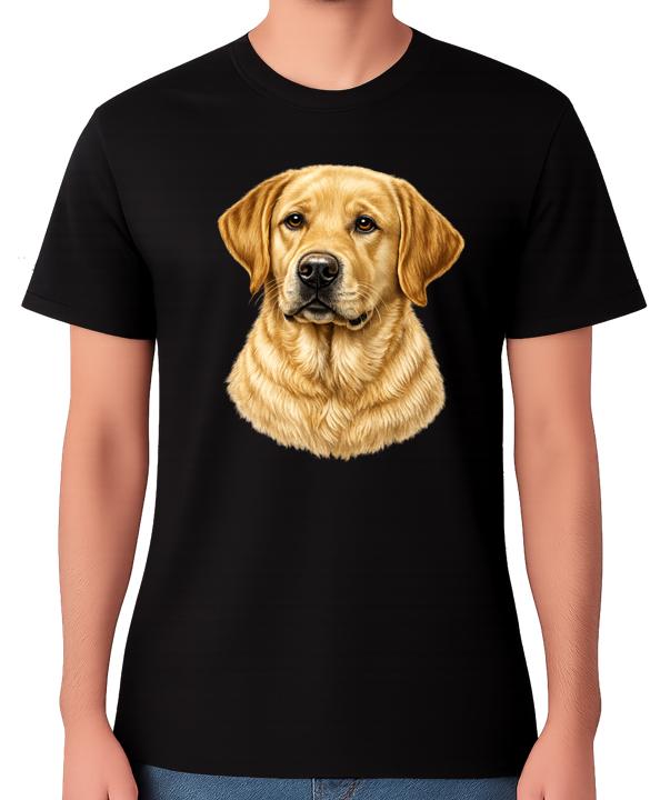 Golden Labrador Dog Portrait Unisex T-Shirt Cute Pet Lover Gift Tee M